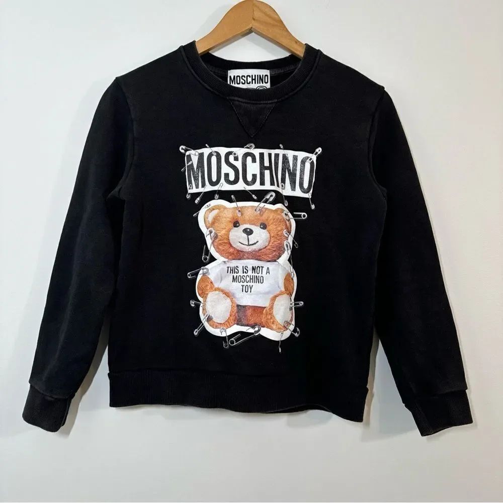 Moschino "This Is Not a Moschino Toy" Black Crewneck Size Medium
